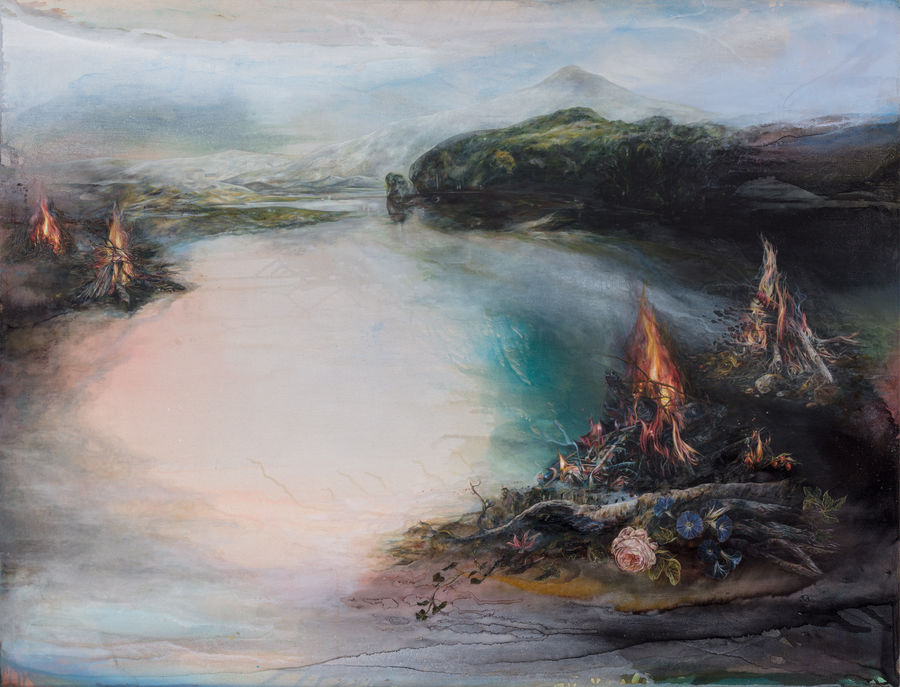 Neighbouring (Disorder) painting by Emma Bennett