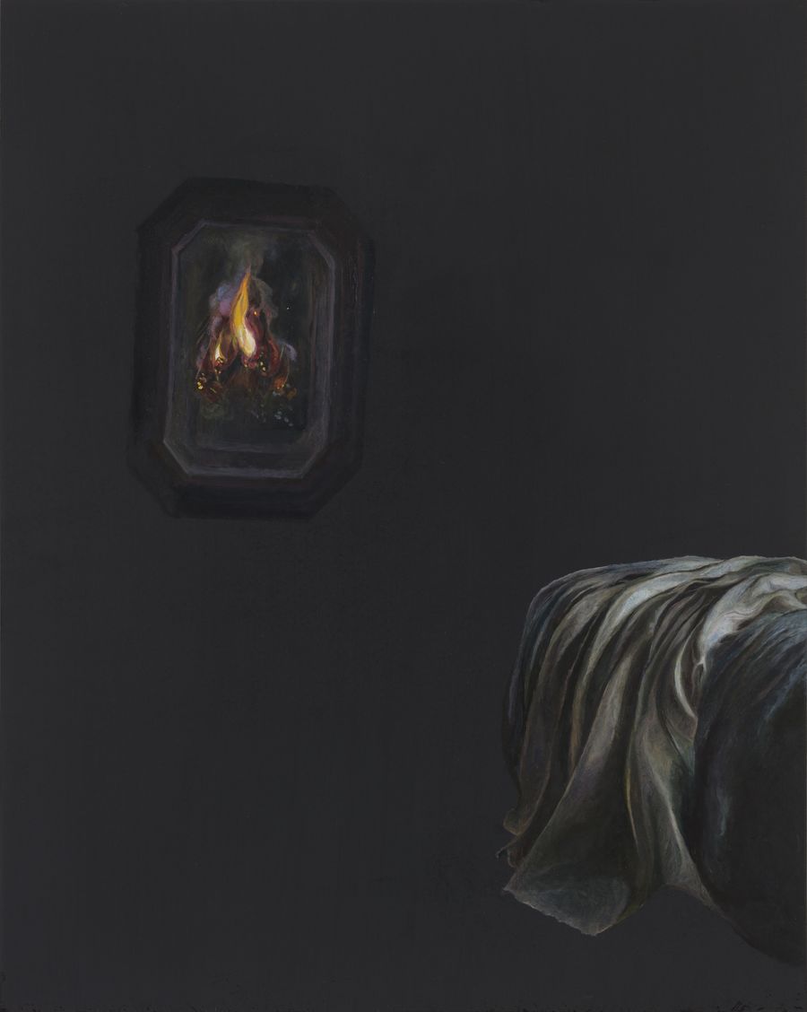 On turning away painting by Emma Bennett